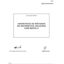 HIPERTEXTO DE MÉTODOS DE MATEMÁTICA APLICADA COM MAPLE V