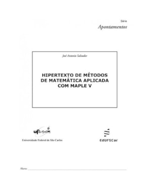 HIPERTEXTO DE MÉTODOS DE MATEMÁTICA APLICADA COM MAPLE V