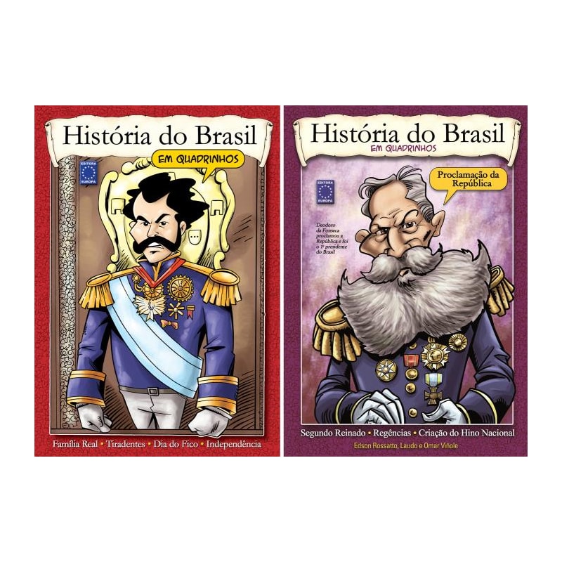 HISTÓRIA DO BRASIL EM QUADRINHOS (COLEÇÃO - 2 VOLUMES)