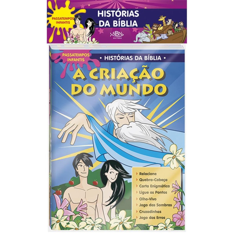 HISTÓRIAS DA BÍBLIA.PASSATEMPOS INFANTIS-ECO