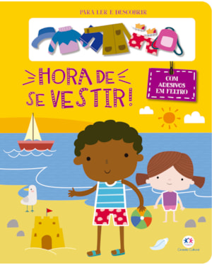 Hora de se vestir! - Com adesivos em feltro