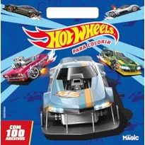 HOT WHEELS - COLORIR COM ALÇA E 100 ADESIVOS