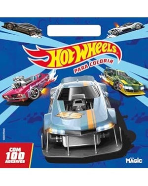 HOT WHEELS - COLORIR COM ALÇA E 100 ADESIVOS