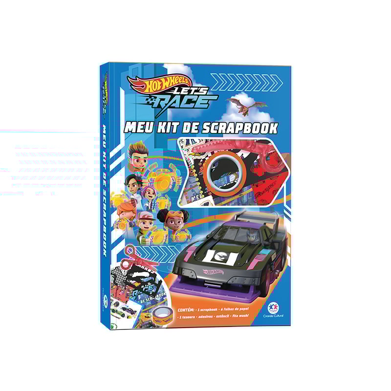 HOT WHEELS - MEU KIT DE SCRAPBOOK