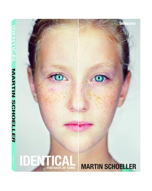 Identical portraits of twins