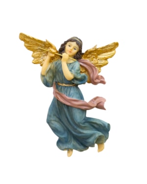IMAGEM ANJO MUSICAL 14CM DE ALTURA 4 PEÇAS