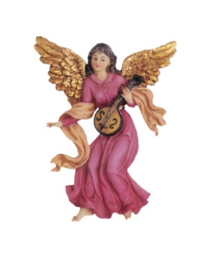 IMAGEM ANJO MUSICAL 18CM DE ALTURA 4 PEÇAS