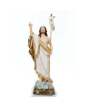 IMAGEM CRISTO RESSUSCITADO BARROCO 20CM DE ALTURA