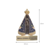 IMAGEM DE MESA NOSSA SENHORA APARECIDA 13CM METAL ZAMAC