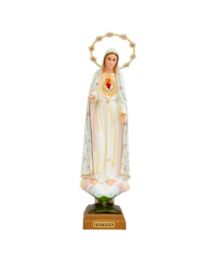 IMAGEM IMACULADO CORACÃO DE FATIMA - OV 30CM DE ALTURA