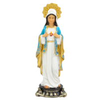 IMAGEM IMACULADO CORAÇÃO DE MARIA 13CM DE ALTURA