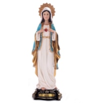 IMAGEM IMACULADO CORAÇÃO DE MARIA 20CM DE ALTURA