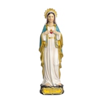 IMAGEM IMACULADO CORAÇÃO DE MARIA 20CM DE ALTURA