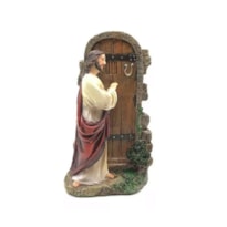 IMAGEM JESUS BATENDO NA PORTA 22CM DE ALTURA