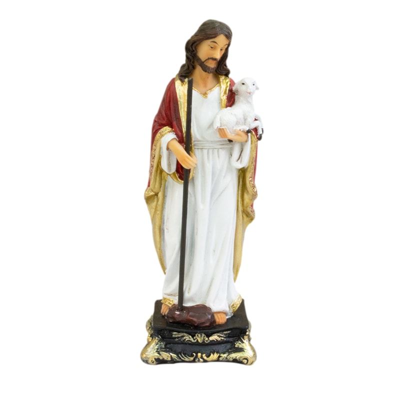 IMAGEM JESUS BOM PASTOR 13CM DE ALTURA