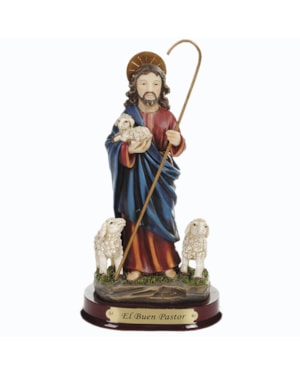 IMAGEM JESUS BOM PASTOR 13CM DE ALTURA