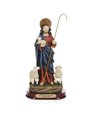 IMAGEM JESUS BOM PASTOR 20CM DE ALTURA