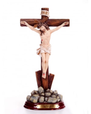 IMAGEM JESUS CRUCIFICADO 20CM DE ALTURA