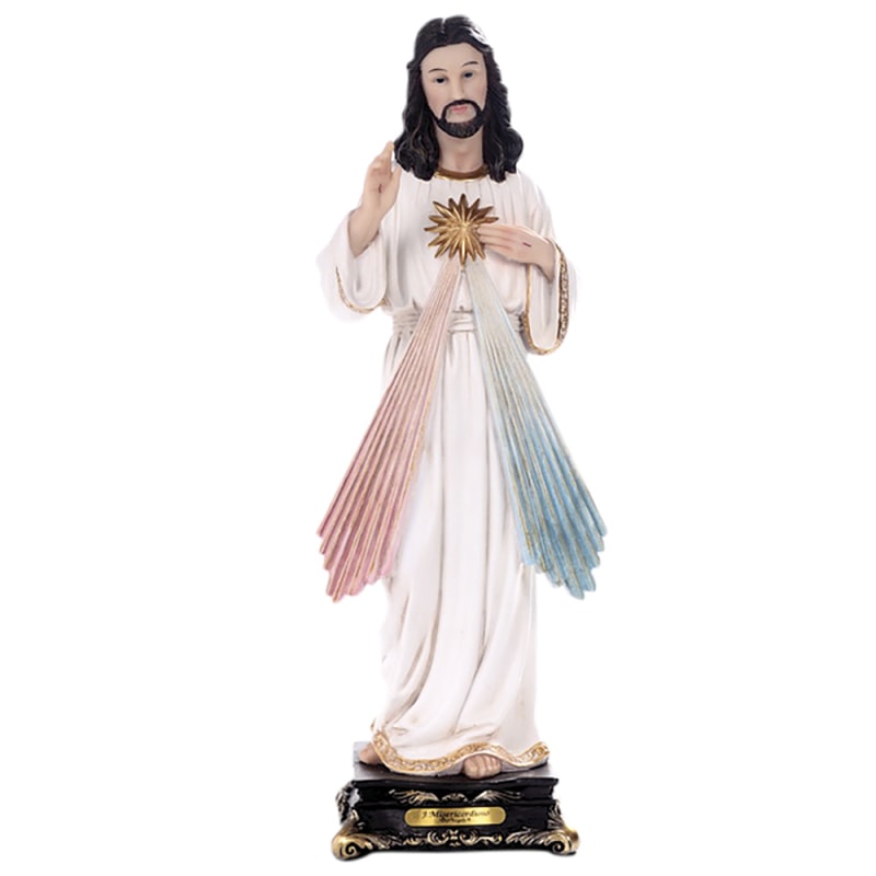 IMAGEM JESUS MISERICORDIOSO 13CM DE ALTURA