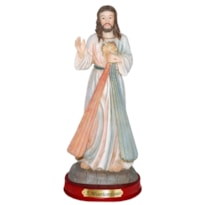 IMAGEM JESUS MISERICORDIOSO 14CM DE ALTURA