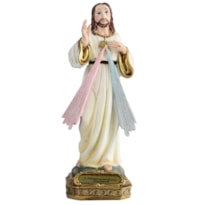 IMAGEM JESUS MISERICORDIOSO 15CM DE ALTURA