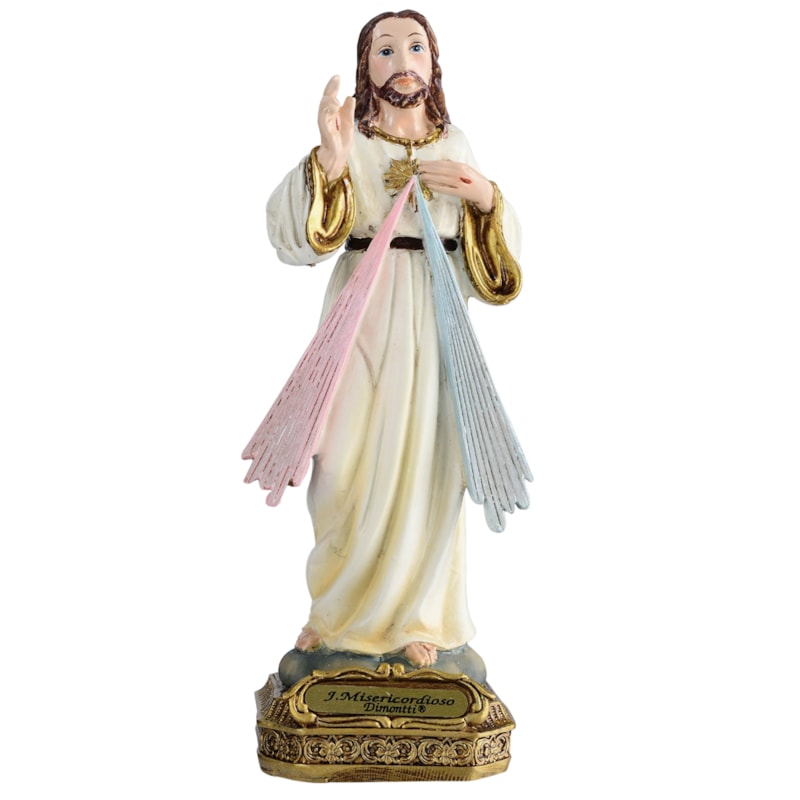 IMAGEM JESUS MISERICORDIOSO 15CM DE ALTURA