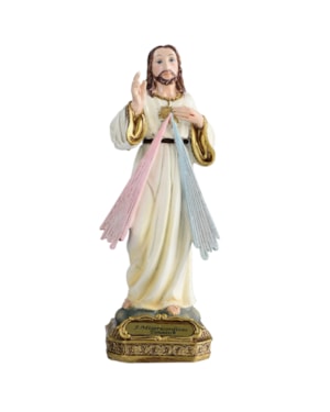 IMAGEM JESUS MISERICORDIOSO 15CM DE ALTURA