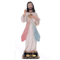 IMAGEM JESUS MISERICORDIOSO 20CM DE ALTURA