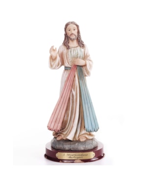 IMAGEM JESUS MISERICORDIOSO 20CM DE ALTURA