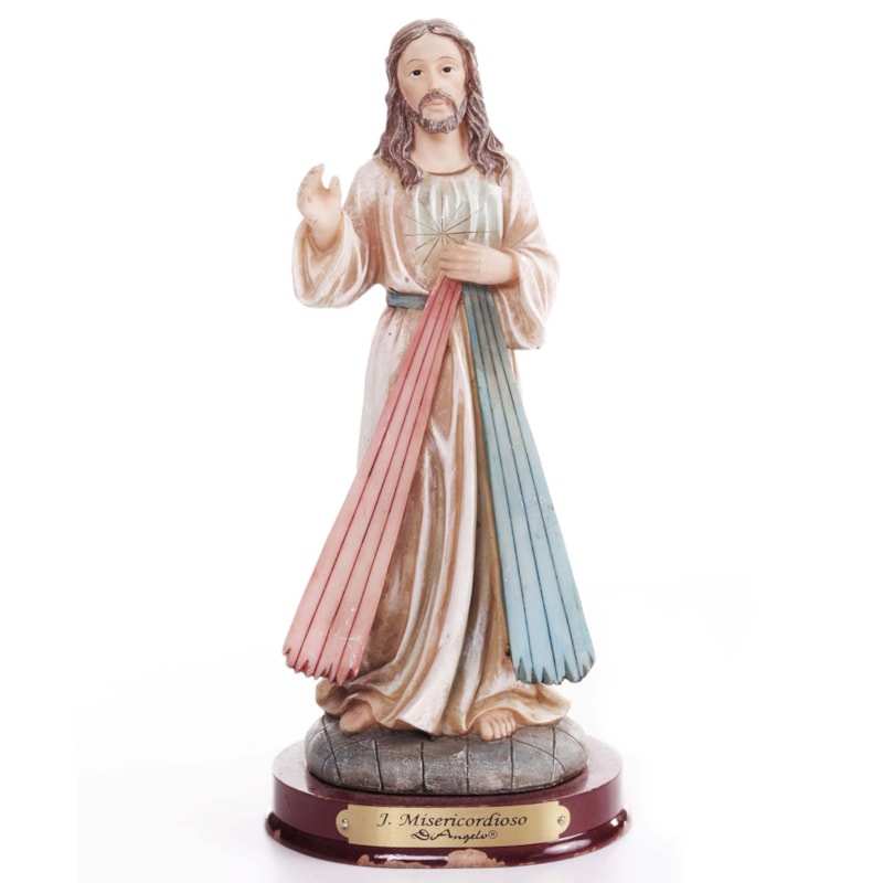 IMAGEM JESUS MISERICORDIOSO 20CM DE ALTURA