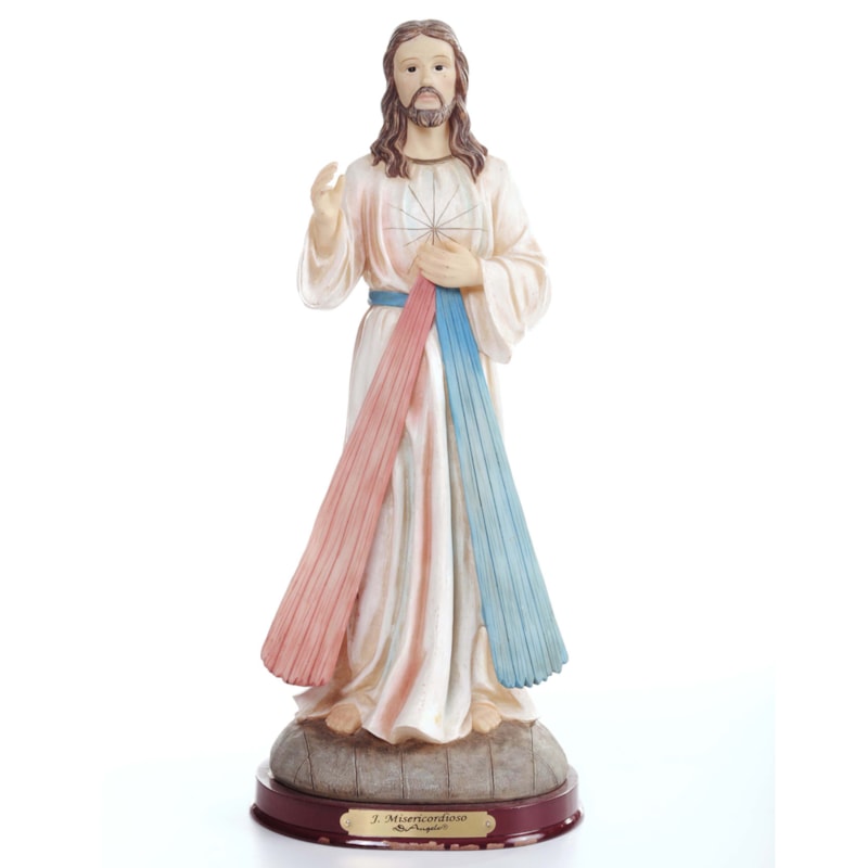 IMAGEM JESUS MISERICORDIOSO 30CM DE ALTURA