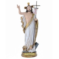 IMAGEM JESUS RESSUSCITADO 20CM DE ALTURA