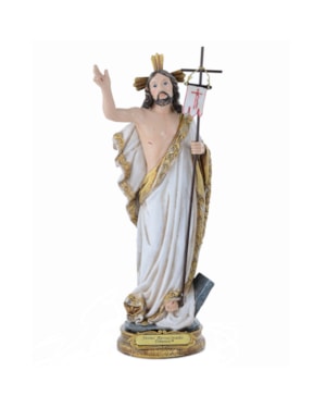 IMAGEM JESUS RESSUSCITADO 20CM DE ALTURA