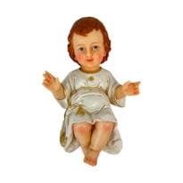 IMAGEM MENINO JESUS 22CM ROUPA BRANCA