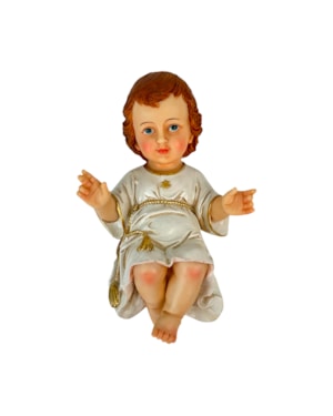 IMAGEM MENINO JESUS 22CM ROUPA BRANCA