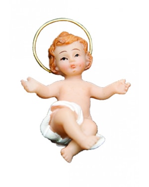 IMAGEM MENINO JESUS COM AURÉOLA 5CM DE ALTURA