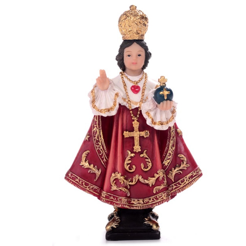 IMAGEM MENINO JESUS DE PRAGA 13CM DE ALTURA