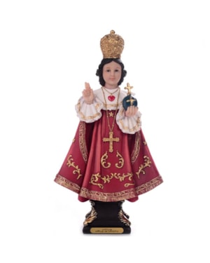 IMAGEM MENINO JESUS DE PRAGA 30CM DE ALTURA