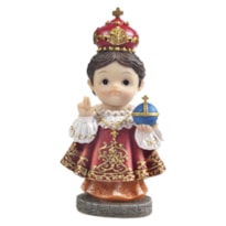 IMAGEM MENINO JESUS DE PRAGA INFANTIL 10CM DE ALTURA