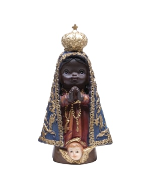IMAGEM NOSSA SENHORA APARECIDA 10CM DE ALTURA INFANTIL