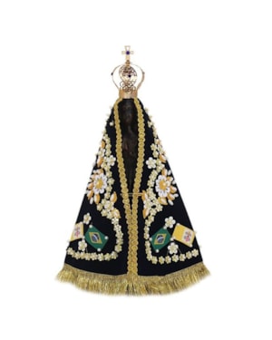 IMAGEM NOSSA SENHORA APARECIDA 25CM DE ALTURA C/MANTO & COROA