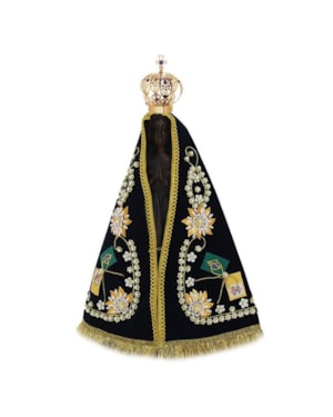 IMAGEM NOSSA SENHORA APARECIDA 36CM DE ALTURA C/MANTO & COROA