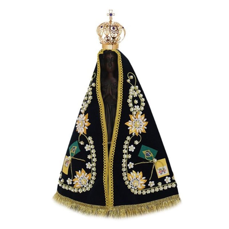 IMAGEM NOSSA SENHORA APARECIDA 36CM DE ALTURA C/MANTO & COROA