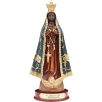IMAGEM NOSSA SENHORA APARECIDA S/ BANDEIRA 30CM DE ALTURA