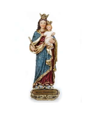 IMAGEM NOSSA SENHORA AUXILIADORA BARROCO 13CM DE ALTURA
