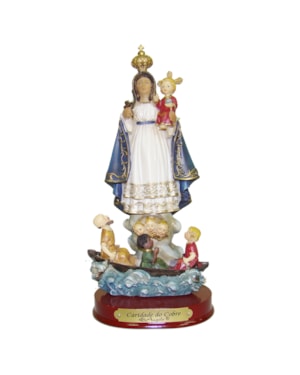 IMAGEM NOSSA SENHORA DA CARIDADE DO COBRE 12CM DE ALTURA