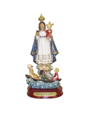 IMAGEM NOSSA SENHORA DA CARIDADE DO COBRE 20CM DE ALTURA