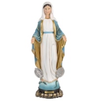 IMAGEM NOSSA SENHORA DAS GRAÇAS 13CM DE ALTURA MEDALHA MILAGROSA
