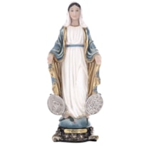 IMAGEM NOSSA SENHORA DAS GRAÇAS 13CM DE ALTURA S/ MEDALHA