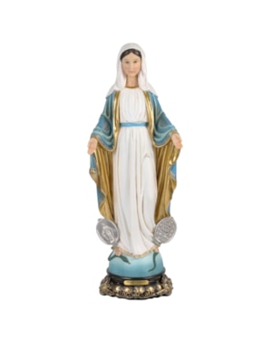 IMAGEM NOSSA SENHORA DAS GRAÇAS 20CM DE ALTURA MEDALHA MILAGROSA